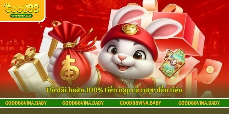 Ưu đãi hoàn 100% tiền nạp cá cược đầu tiên